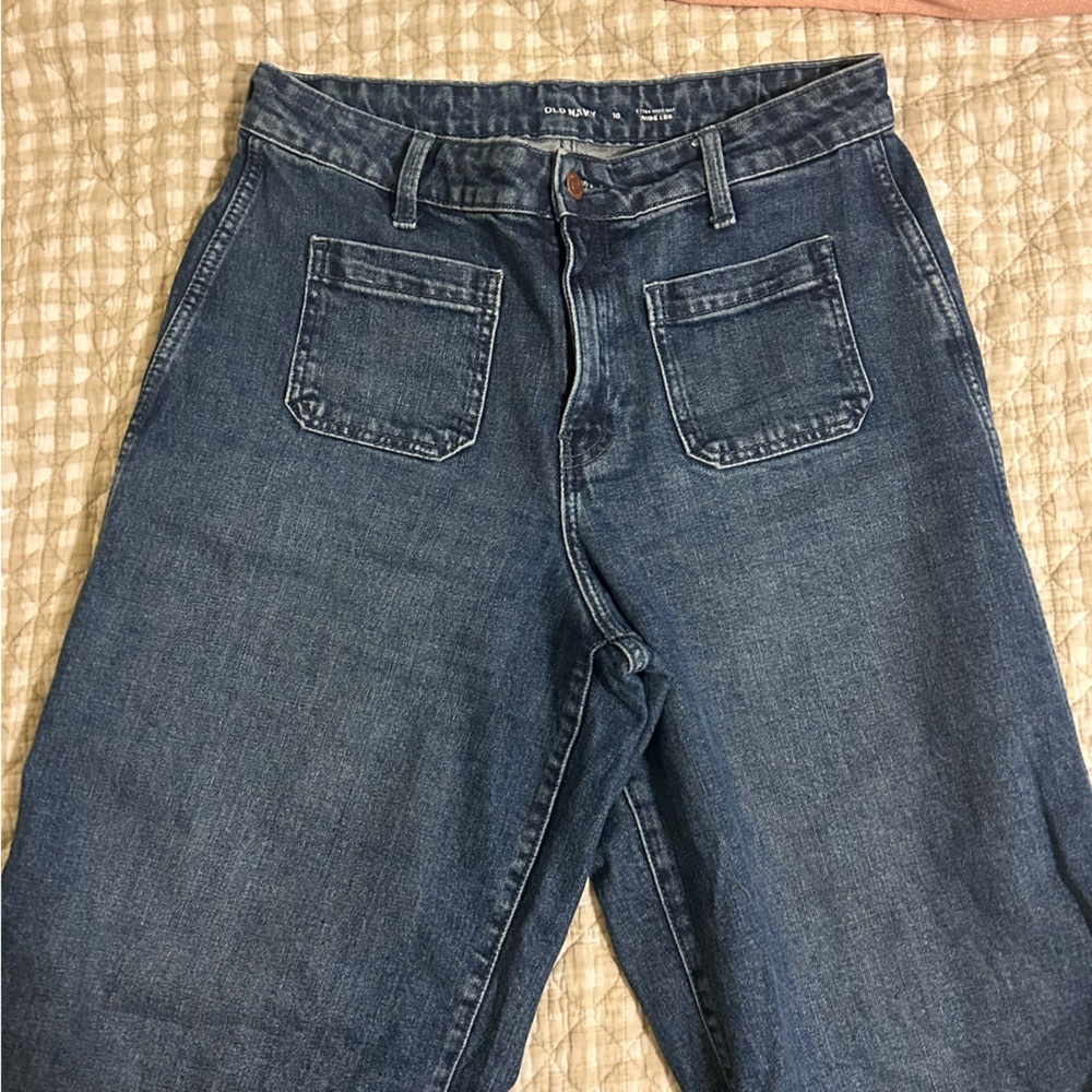 Old Navy Extra High-Rise Wide Leg Sailor Jeans